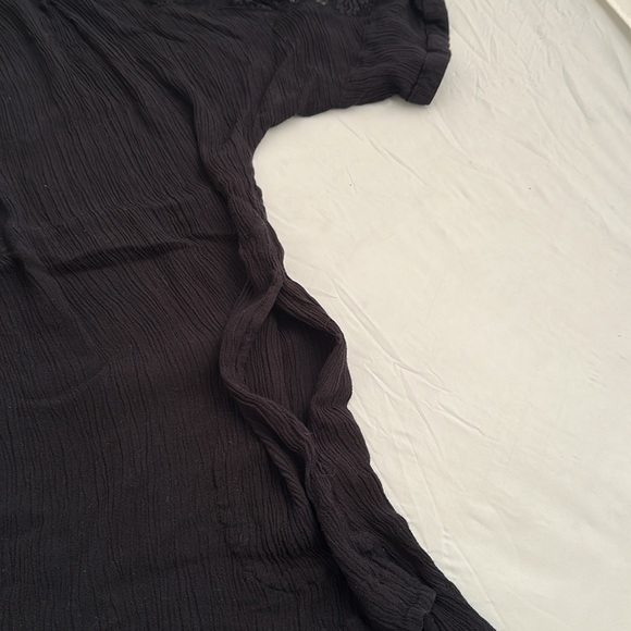 Free People Beachy and Peachy black cold shoulder tunic or cover up - Picture 9 of 14